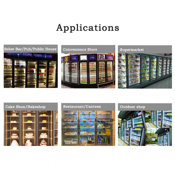 Регулируемое промышленное холодильное оборудование с двойной герметикой подушки безопасности и универсальными колесами высокой прочности 5