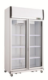 980L Industrial Refrigeration Equipment Drink Supermarket Display Fridges Upright