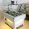 Sandwich Refrigerated Cake Display Case Square Shape Glass Cake Cabinet