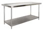 Adjustable Commercial Hotel Equipment Kitchen Stainless Steel Woking Table