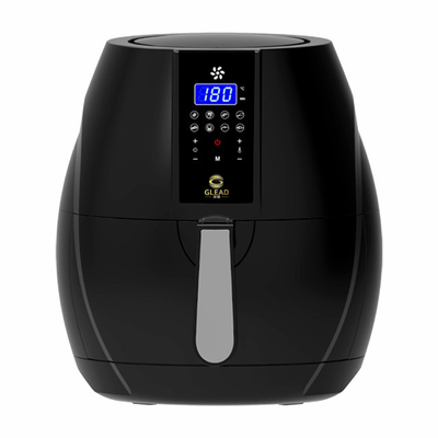 Черное 1200w Кухонное оборудование для приготовления пищи Высокопроизводительный воздушный фритюр