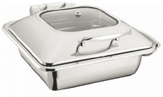 400x440x300мм Коммерческое кулинарное оборудование 6L 2/3 прямоугольник Chafer W / O Рама Сливер Цвет