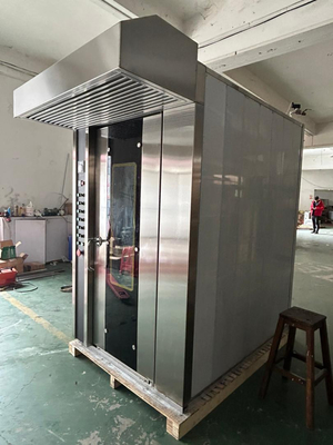 16 Трей Газ Коммерческая пекарня Печь Ротационная печь Легкая эксплуатация с напряжением 380В/50Гц