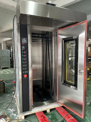 16 Трей Газ Коммерческая пекарня Печь Ротационная печь Легкая эксплуатация с напряжением 380В/50Гц