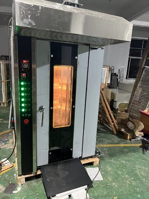 16 Трей Газ Коммерческая пекарня Печь Ротационная печь Легкая эксплуатация с напряжением 380В/50Гц