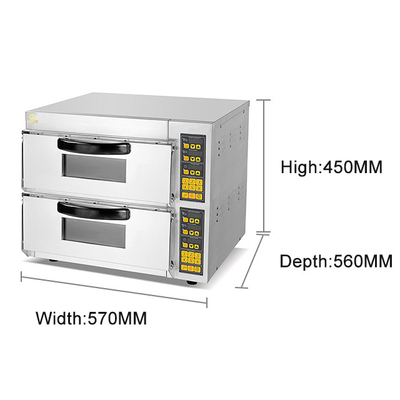 220-240V/50Hz-60Hz Напряжение 3kw Коммерческое оборудование для выпечки с температурным диапазоном 50-350C