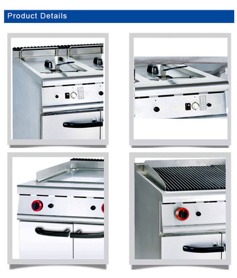 174 кг Ресторанное кулинарное оборудование 800×900×850 70 с газовым соединением R13/4