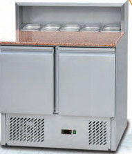 Охлаждаемый счетчик для салатов с диапазоном температуры 220V / 50Hz 2-8 ° C Легко очистить полированные уголки