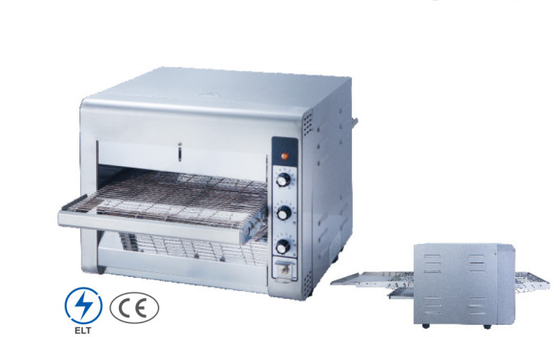 220-240В серебряная пиццевая печь из нержавеющей стали 50-400°C Температурный конвейер Пиццевая печь