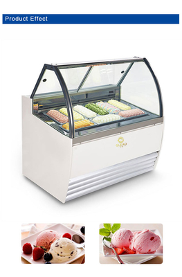 Thomas Gelato Ice Cream Showcase Оборудование для охлаждения отмораживания с обратным циклом 220-240V/1PH/50HZ