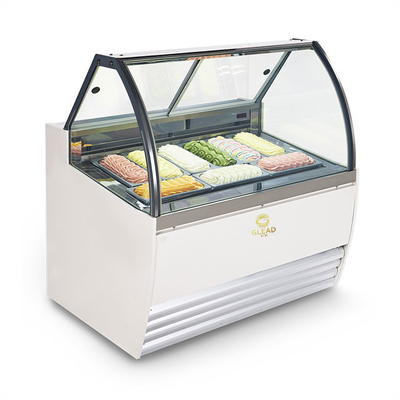 Thomas Gelato Ice Cream Showcase Оборудование для охлаждения отмораживания с обратным циклом 220-240V/1PH/50HZ