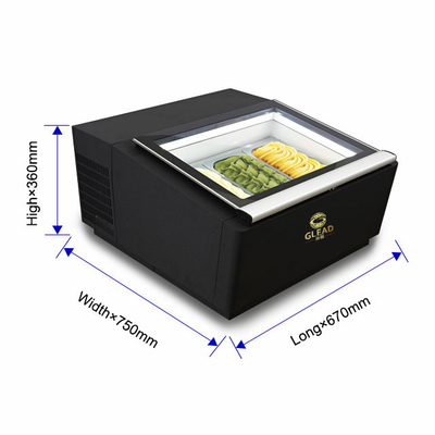 Smart Gelato Ice Cream Showcase 200W Оборудование для охлаждения отмораживания с обратным циклом