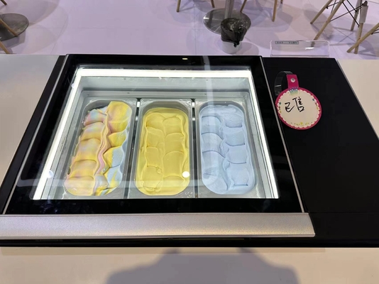 Smart Gelato Ice Cream Showcase 200 Вт холодильное оборудование 44 кг Н.У. -16.C до -18.C Температура 220-240В