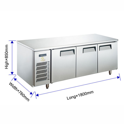 220-240v 50hz Электрическая нержавеющая сталь холодное хранилище Ресторанное оборудование