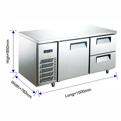 220-240v 50hz Электрическая нержавеющая сталь холодное хранилище Ресторанное оборудование