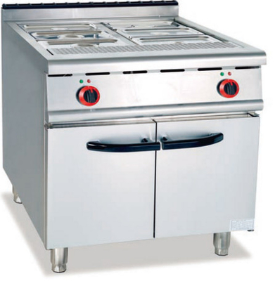 Ресторан Электрический супонагреватель Bain Marie 220-240V 50Hz 0°C~100°C Серебряное кулинарное оборудование