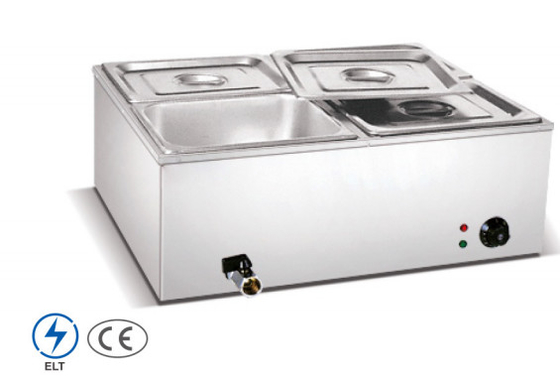 Коммерческая нержавеющая сталь Bain Marie для нагрева супа 0-100°C 220-240V электрическое топливо
