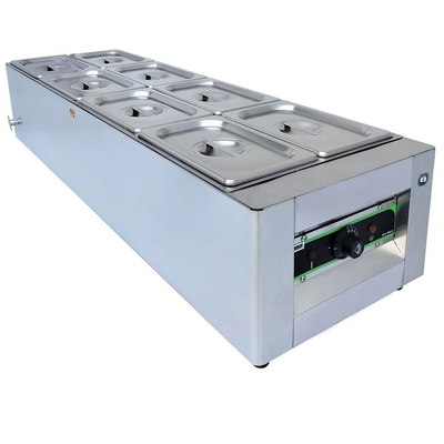 Коммерческая нержавеющая сталь Bain Marie для нагрева супа 0-100°C 220-240V электрическое топливо