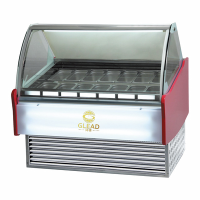 Коммерческий мороженый витрина холодильный блок 220-240В 2N-50HZ 1/4 * 6PAN PCS воздушное охлаждение 2200W мощность