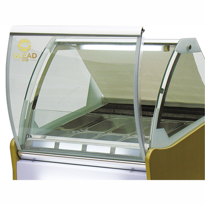 Коммерческий мороженый витрина холодильный блок 220-240В 2N-50HZ 1/4 * 6PAN PCS воздушное охлаждение 2200W мощность