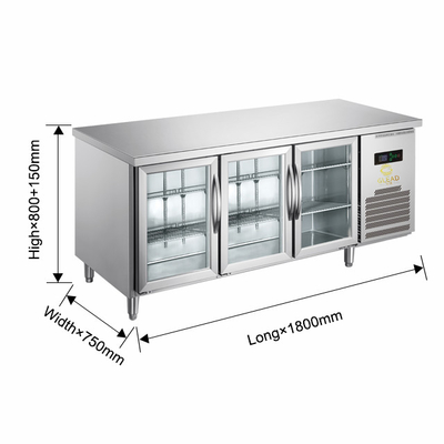 Промышленный охлаждающий блок Ss304 150L вместимостью от 5°C до -0°C