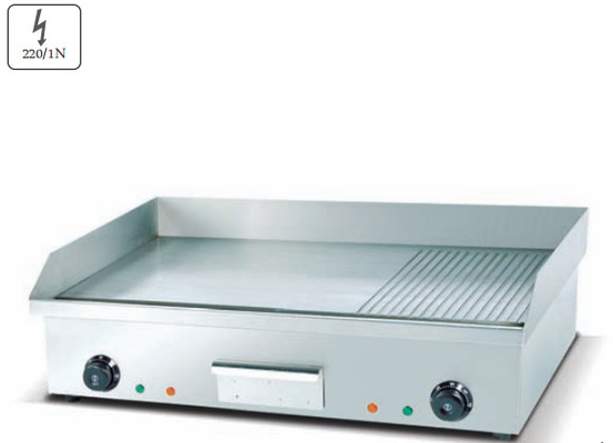 220-240V 50Hz Серебряный электрический гриль с диапазоном температуры от 0°C до 100°C