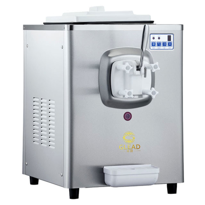 1.6L резервуар для замораживания мягкая мороженое машина с 5L Hopper 220-240V напряжение 100-150 чашек в час