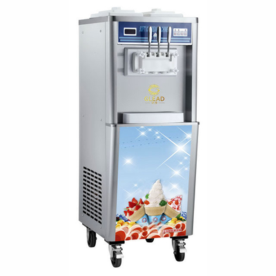 2Машина для мягкого мороженого мощностью.6 кВт с 2x5.8L/2x10L Hopper 2x1.8L2x2.1L Freezing Tank 220-240V напряжение