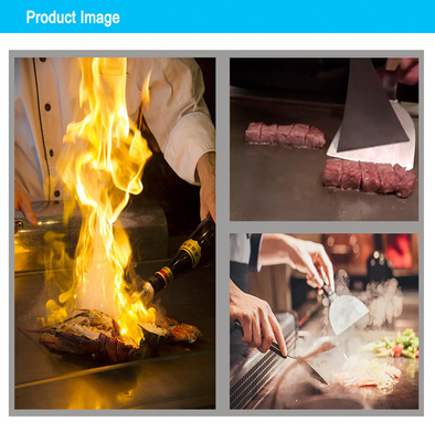 Тяжелая японская газовая грейл-станция Teppanyaki для коммерческой кухни