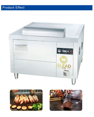 Японский газовый арк Teppanyaki SS304 Коммерческое гостиничное оборудование с СПГ/природным газом 130 кг N.W.