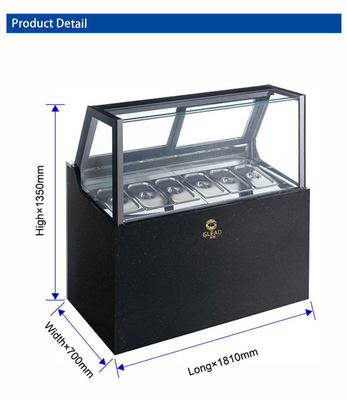 Top- Fan Cooling R404a Коммерческая гостиничная морозильная машина с температурой -18~-22°C