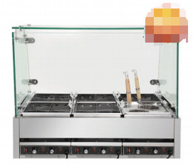Нержавеющая сталь Канто кухарка 9KW 220V 50-60HZ кипящая функция четыре / шесть / восемь коробок