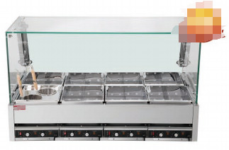 Нержавеющая сталь Канто кухарка 9KW 220V 50-60HZ кипящая функция четыре / шесть / восемь коробок