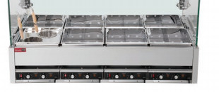 Нержавеющая сталь Канто кухарка 9KW 220V 50-60HZ кипящая функция четыре / шесть / восемь коробок