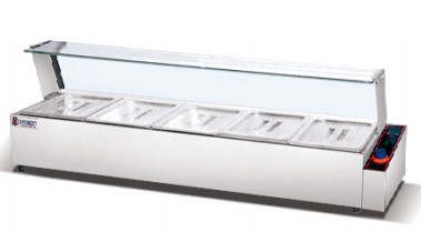 220-240V/50-60HZ Напряжение Коммерческое кулинарное оборудование с двумя резервуарами Электрический Bain Marie