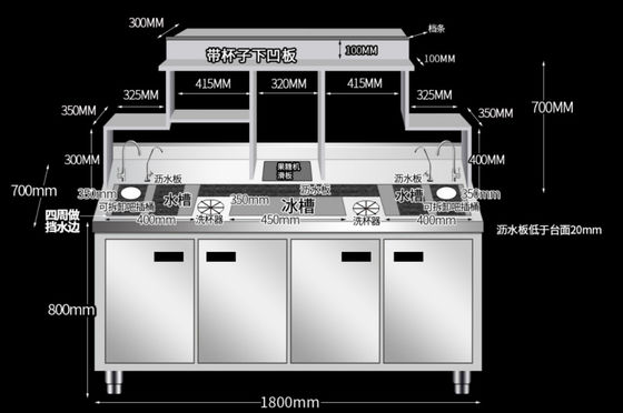 Modern Dining Appliances Industrial Hospitality Equipment Table Size Support Non-standard Dimensions Length / Width / Shape '' Measurement Customizes