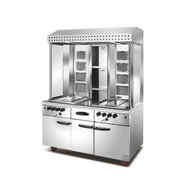 Газ Shawarma пекарни оборудования ресторана коммерчески варя делая машину со шкафом